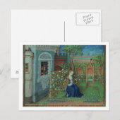 Carte Postale Emelye dans son jardin. Les chevaliers emprisonnés (Devant / Derrière)