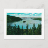 Carte Postale Emerald Bay Vue sur le lac Tahoe Lake Tahoe, CA (Devant)