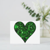 Carte Postale Emerald Gem Heart (Debout devant)