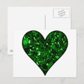 Carte Postale Emerald Gem Heart (Devant / Derrière)