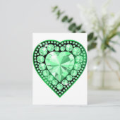 Carte Postale Emerald Gem Heart (Debout devant)