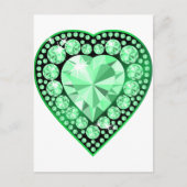 Carte Postale Emerald Gem Heart (Devant)