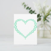 Carte Postale Emerald Jewel Heart (Debout devant)