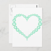 Carte Postale Emerald Jewel Heart (Devant / Derrière)