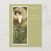 Carte Postale Emerald Precit Stones Series Alphonse Mucha (Devant)