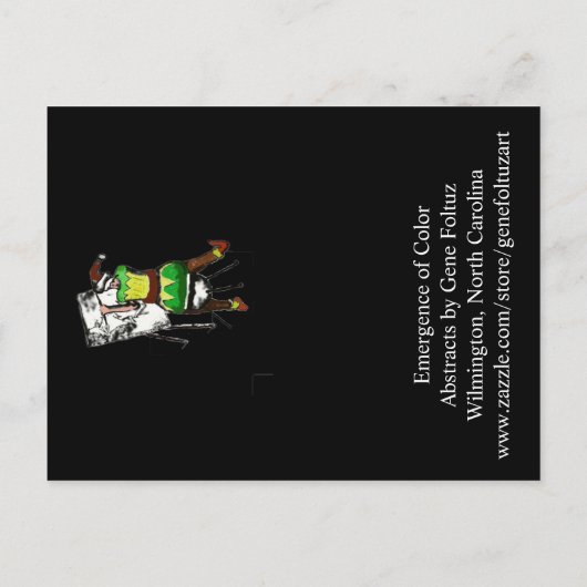 Carte Postale Émergence - Abstrait par Gene Foltuz Mini Print (Dos)