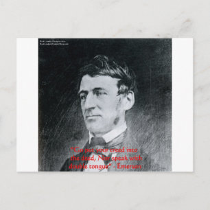 Carte Postale Emerson "Creed The Deed" Citations de sagesse Cade