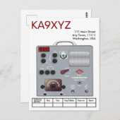 Carte Postale Émetteur-récepteur de radio amateur Gonset Communi (Devant / Derrière)