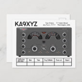 Carte Postale Émetteur-récepteur radio National NC-183D classiqu (Devant / Derrière)