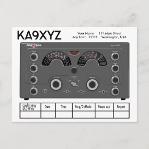 Carte Postale Émetteur-récepteur radio National NC-183D classiqu