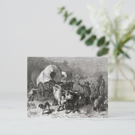 Carte Postale Émigration vers le pays occidental (Debout devant)