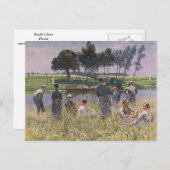 Carte Postale Emile Claus - Pique-nique (Devant / Derrière)