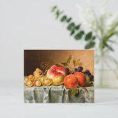 Carte Postale Emilie Preyer : Fruits à la mouche (Debout devant)