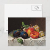 Carte Postale Emilie Preyer : Fruits et mouches (Devant / Derrière)