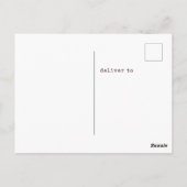 Carte Postale Emily Brontë, Machine à écrire des devis de hauteu (Dos)