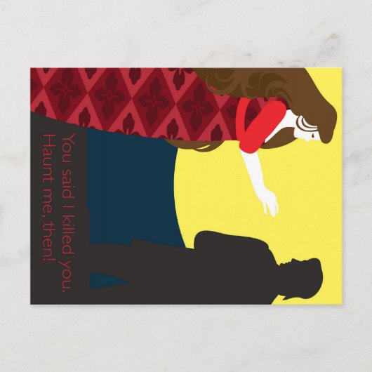 Carte Postale Emily Bronte / Wuthering Height design cadeau (Devant)