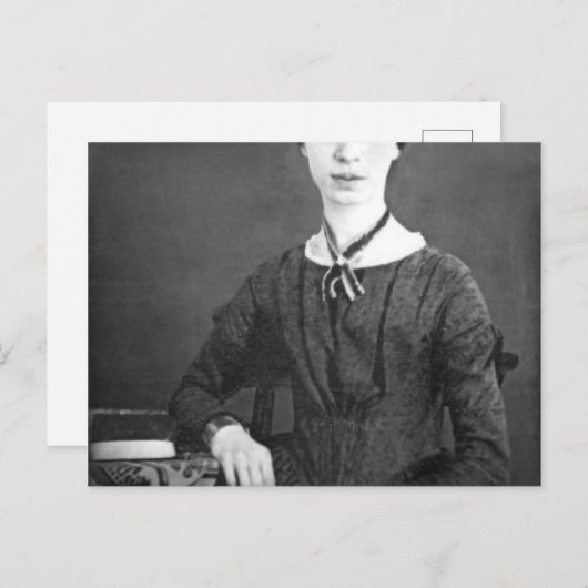 Carte Postale Emily Dickinson (Devant / Derrière)