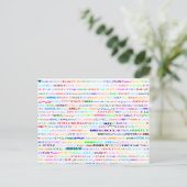 Carte postale Emily Text Design II (Debout devant)