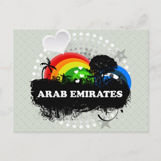 Carte Postale Emirats arabes aux fruits mignons (Devant)