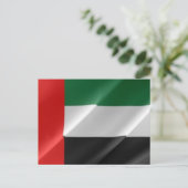 Carte Postale Émirats arabes unis - Drapeau - (Debout devant)