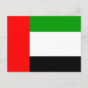 Carte Postale Emirats Arabes Unis Drapeau de haute qualité