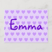 Carte Postale Emma en violet (Devant)