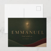 Carte Postale EMMANUEL | Matthieu 1:23 Chrétien (Devant / Derrière)