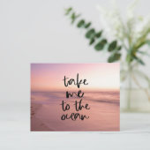 Carte Postale Emmenez-Moi À L'Océan (Debout devant)