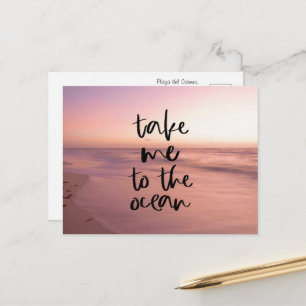 Carte Postale Emmenez-Moi À L'Océan