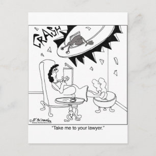 Carte Postale Emmenez-Moi À Votre Avocat