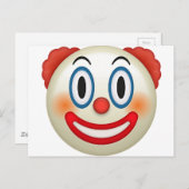 Carte Postale Emoji Clown (Devant / Derrière)