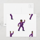 Carte Postale Emoji Dancing Man (Devant / Derrière)