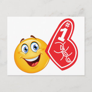 Carte Postale emoji de fan de sport