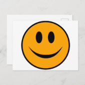 Carte Postale Emoji du visage souriant (Devant / Derrière)