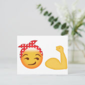 Carte Postale Émoji femelle forte (Debout devant)