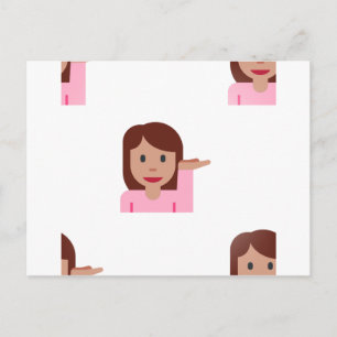 Carte Postale emoji femme