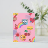 Carte Postale emoji fille (Debout devant)