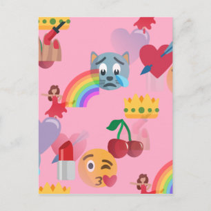 Carte Postale emoji fille