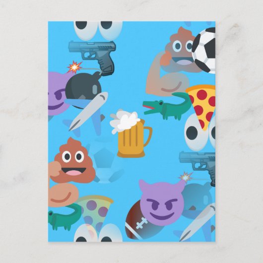 Carte Postale emoji garçon (Devant)