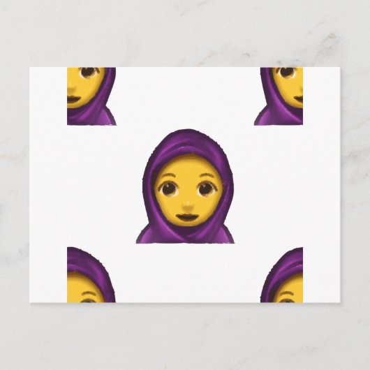 Carte Postale emoji hajib (Devant)