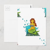 Carte Postale emoji mermaid (Devant / Derrière)