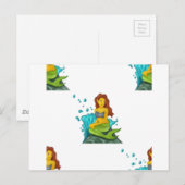 Carte Postale emoji mermaid (Devant / Derrière)