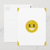 Carte Postale emoji oeil argent (Devant / Derrière)