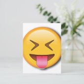 Carte Postale Emoji social drôle (Debout devant)