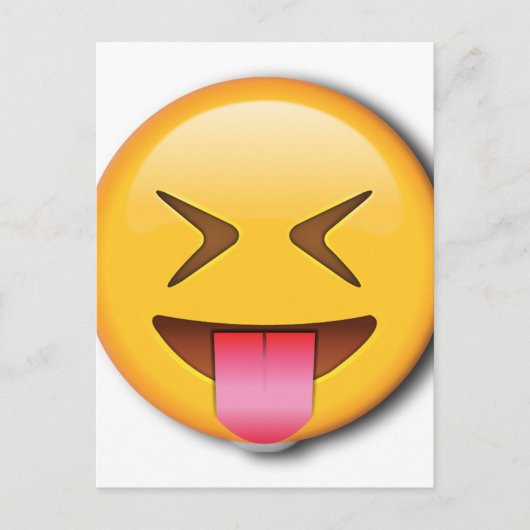 Carte Postale Emoji social drôle (Devant)