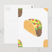 Carte Postale emoji taco (Devant / Derrière)