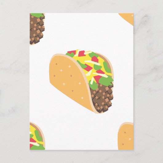 Carte Postale emoji taco (Devant)