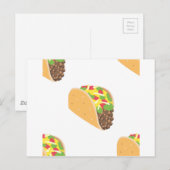 Carte Postale emoji taco (Devant / Derrière)