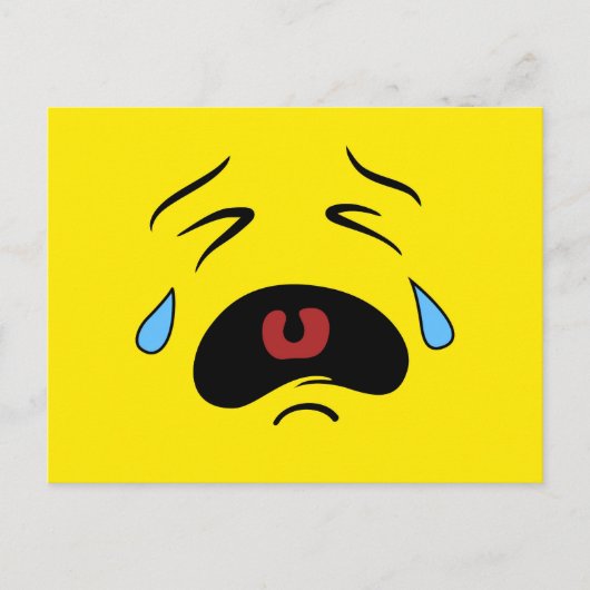 Carte Postale Emoji Tad Face (Devant)