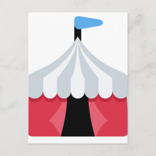 Carte Postale Emoji Twitter - Tente de cirque